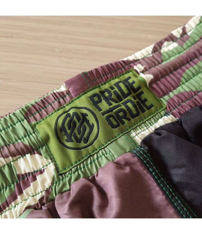 PRIDE or DIE MMA Fight Shorts Jungle Camo