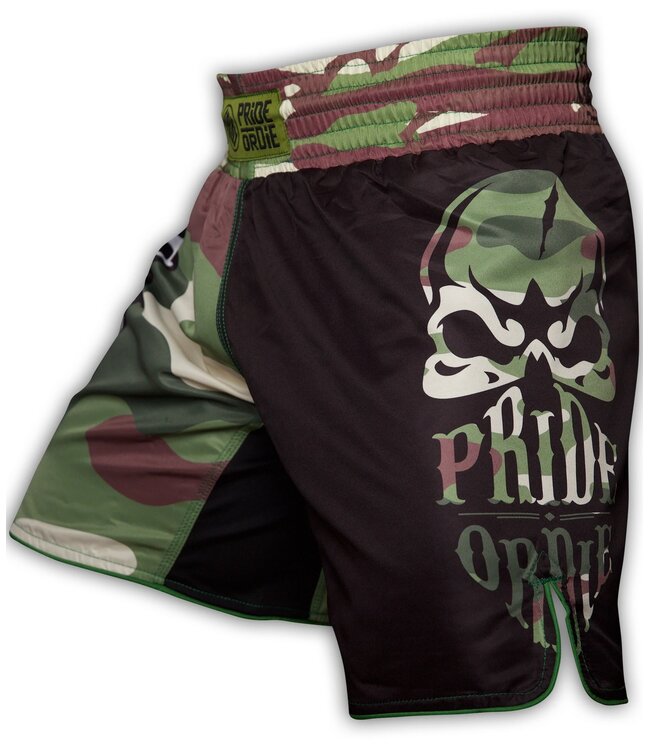 PRIDE or DIE MMA Fight Shorts Jungle Camo
