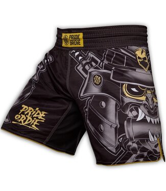Pride or Die Pride or Die Fight for Honor MMA Fightshorts Schwarz