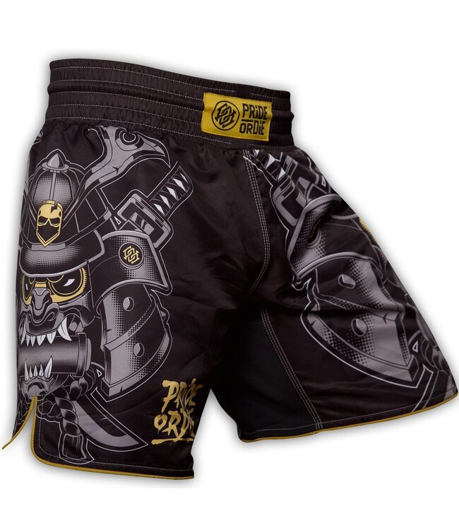 Pride or Die Fight for Honor Fightshorts Zwart Vechtsportbroek