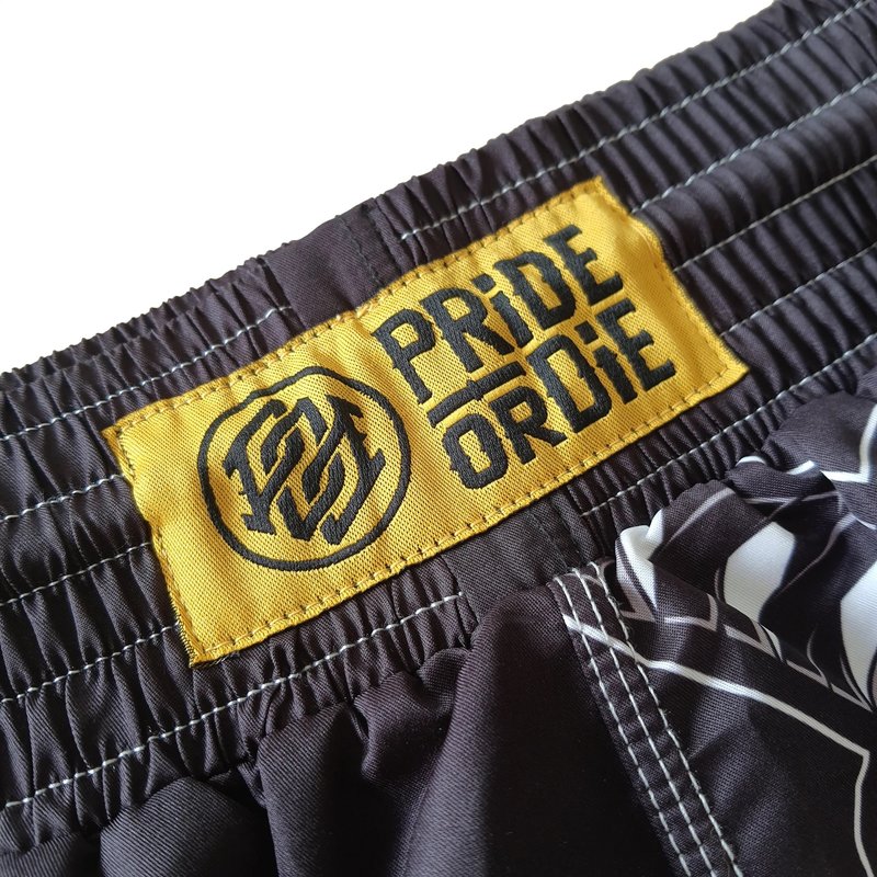 Pride or Die PRIDE or DIE Fight for Honor Fight Shorts Black