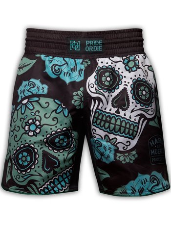 Pride or Die PRIDE or DIE Santa Muerte "Until Death" Fight Shorts