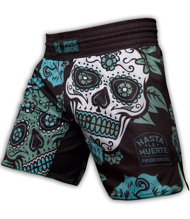 PRIDE or DIE Santa Muerte Until Death Fight Shorts
