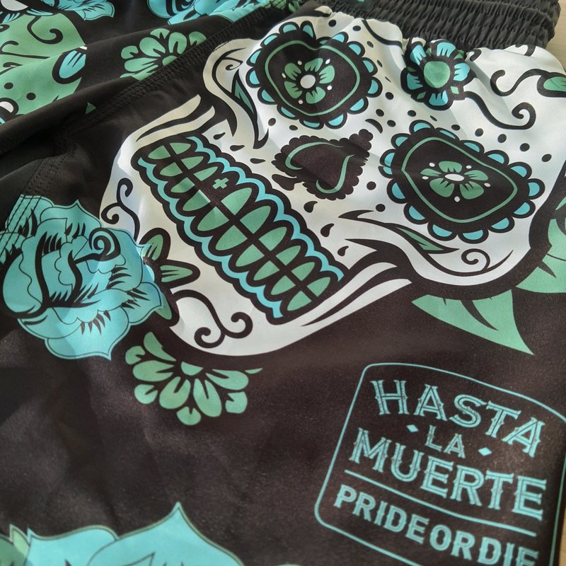 Pride or Die PRIDE or DIE Santa Muerte Until Death Fight Shorts