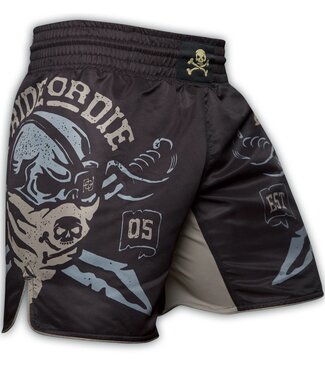 PRiDEorDiE Pride Or Die Fight Shorts Pirate Black