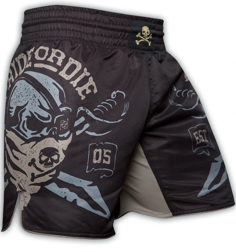 Pride or Die Pride Or Die Fight Shorts Pirate Black