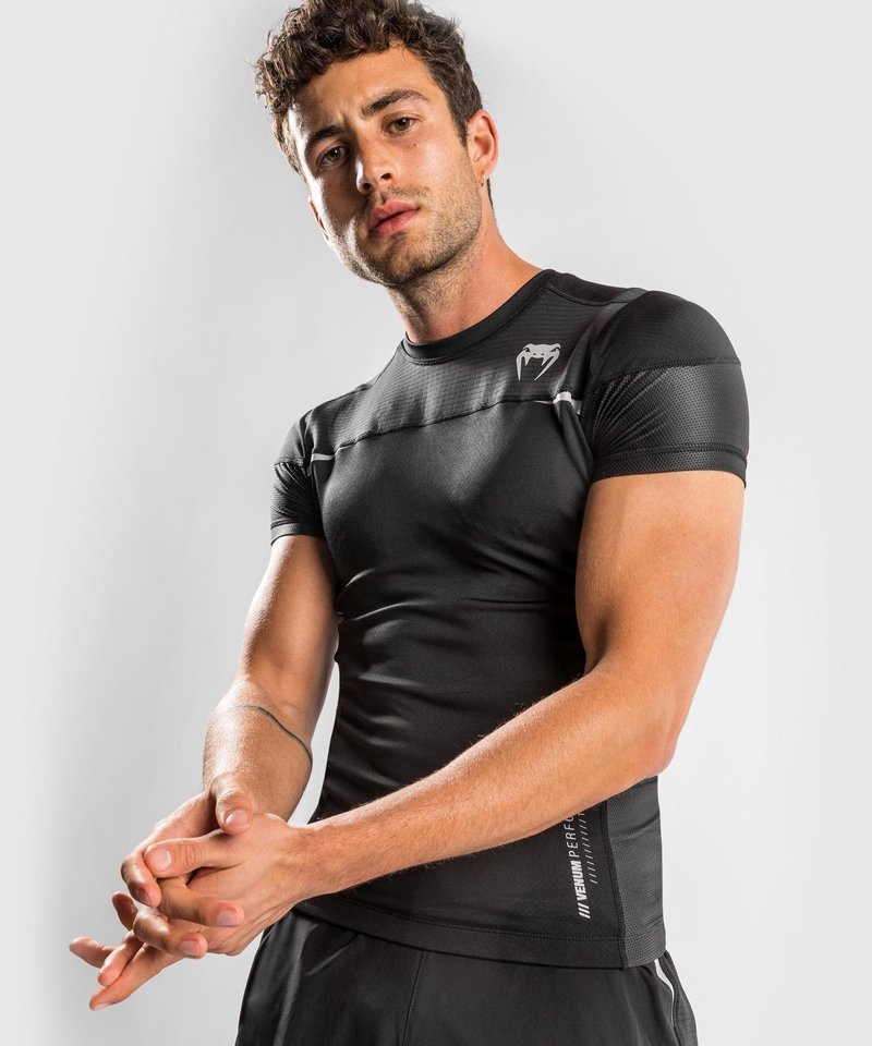 Venum Venum Tempest 2.0 Rash Guard K/A Kompressionsshirt Schwarz Grau