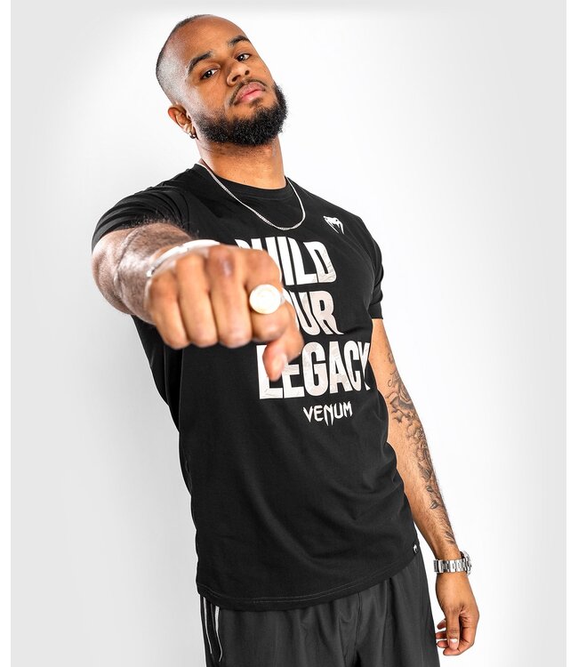 Venum BUILD YOUR LEGACY T-Shirt Schwarz
