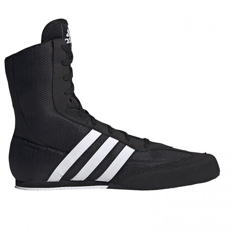 Adidas Boxing Shoes Box-Hog  Black White - FIGHTWEAR SHOP EUROPE