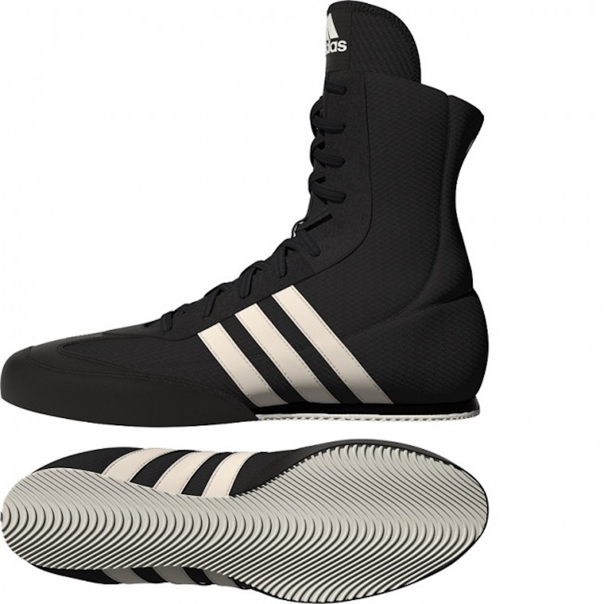 Pobreza extrema femenino compuesto Adidas Boxing Shoes Box-Hog 2.0 Black White - FIGHTWEAR SHOP EUROPE