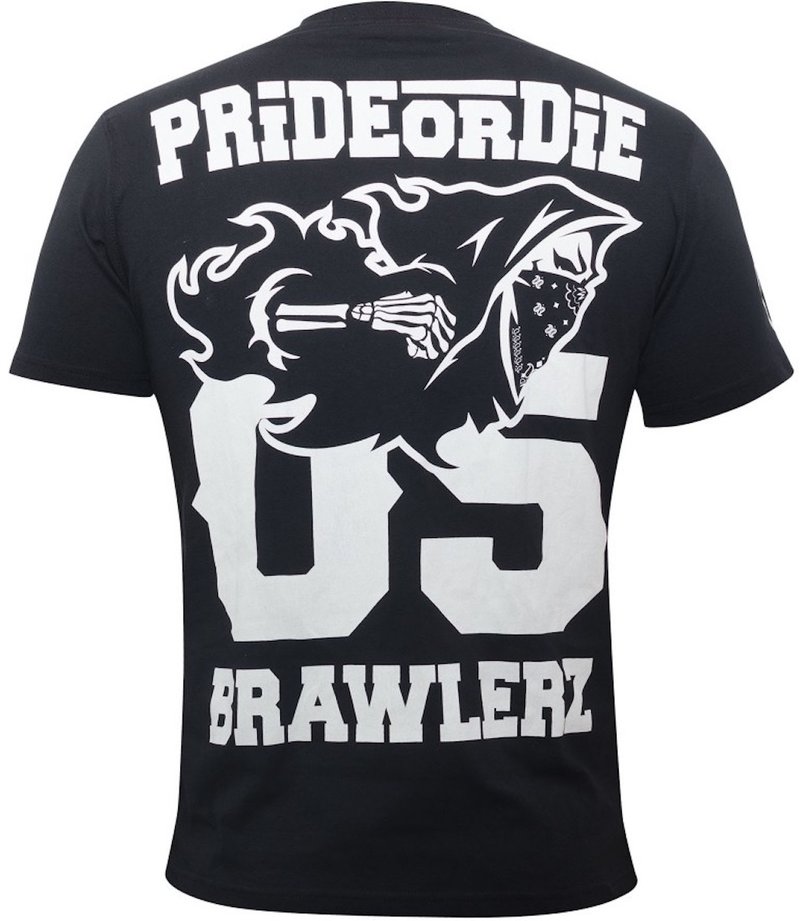 Pride or Die Pride or Die BRAWLERZ T Shirt Schwarz