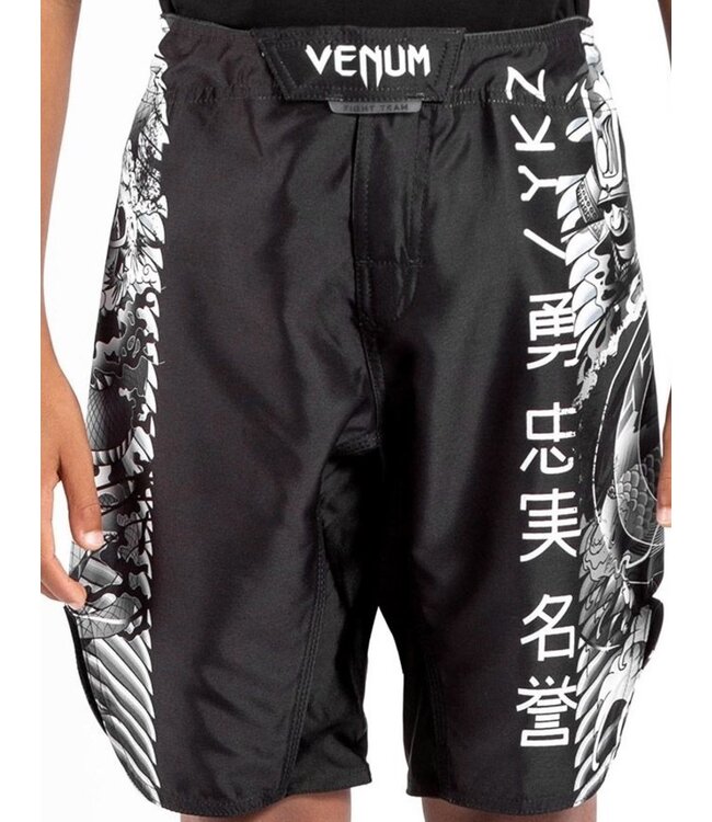 Venum YKZ21 Children's Fight Shorts Black White