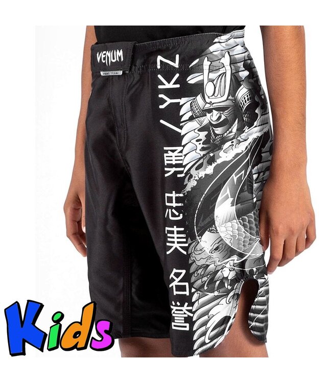 Venum Venum YKZ21 Kinder-Kampfshorts Schwarz Weiß