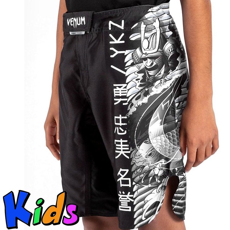 Venum Venum YKZ21 Fight Shorts voor kinderen Zwart Wit