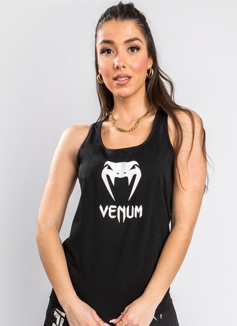 Venum CLASSIC Tanktop Dames Zwart Wit FIGHTWEAR SHOP NEDERLAND