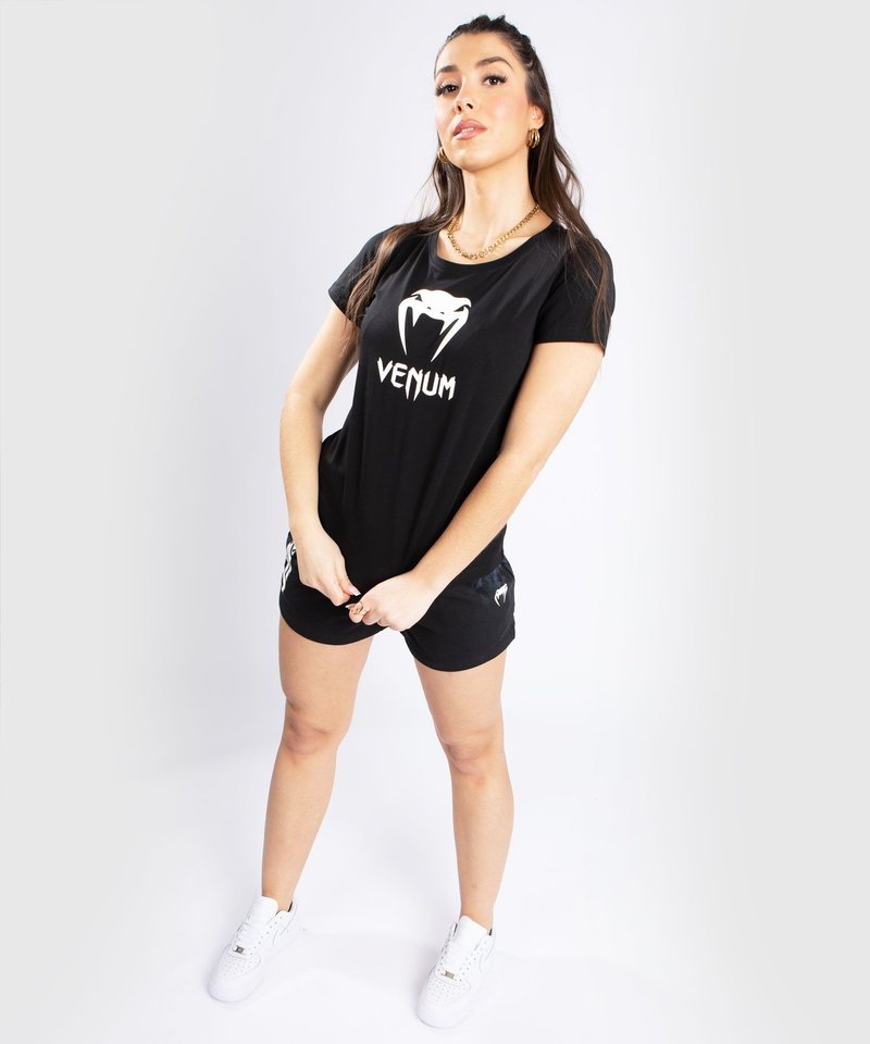 Venum Venum CLASSIC T-shirt Dames Zwart Wit