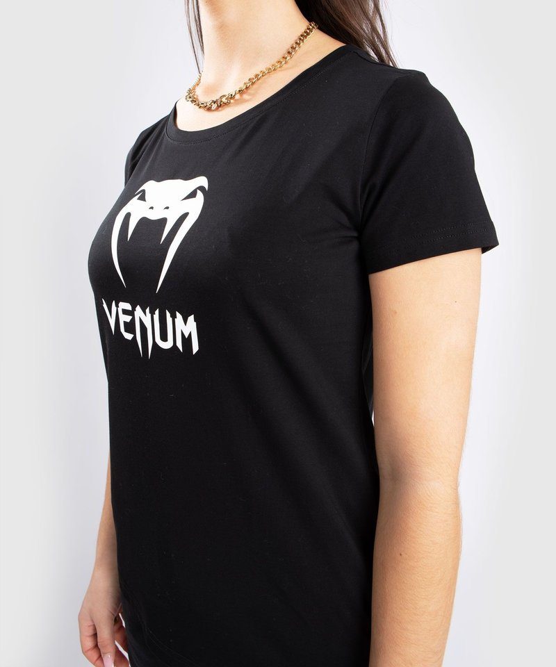 Venum Venum CLASSIC T-Shirt Damen Schwarz Weiß