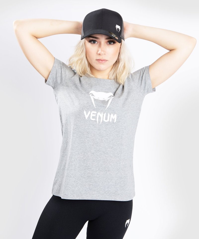 Venum Venum CLASSIC T-Shirt Damen Hellgrau Meliert