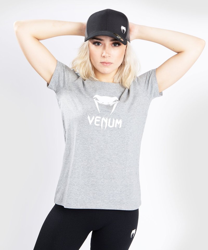 Venum Venum CLASSIC T-Shirt Dames Licht Grijs Gemêleerd