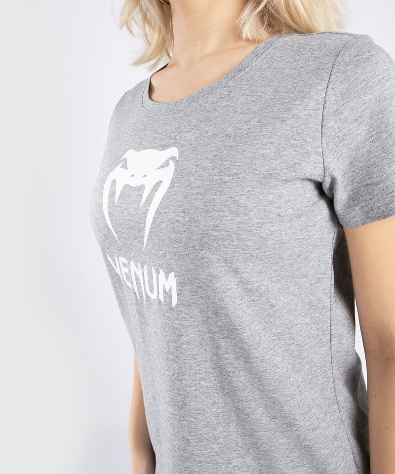 Venum Venum CLASSIC T-Shirt Damen Hellgrau Meliert