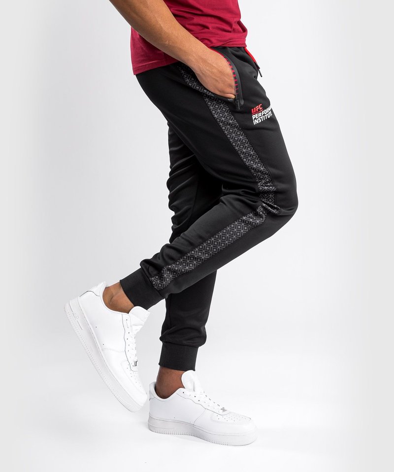 UFC | Venum UFC Venum Performance Institute Sweatpants Joggers Black Red