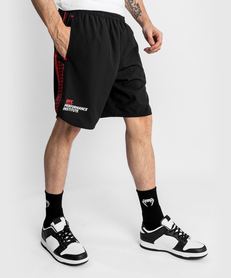 UFC | Venum UFC x VENUM Performance Institute Trainingshose Schwarz Rot