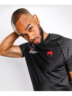 UFC | Venum UFC x VENUM Performance Institute Dry Tech T-Shirt Schwarz Rot