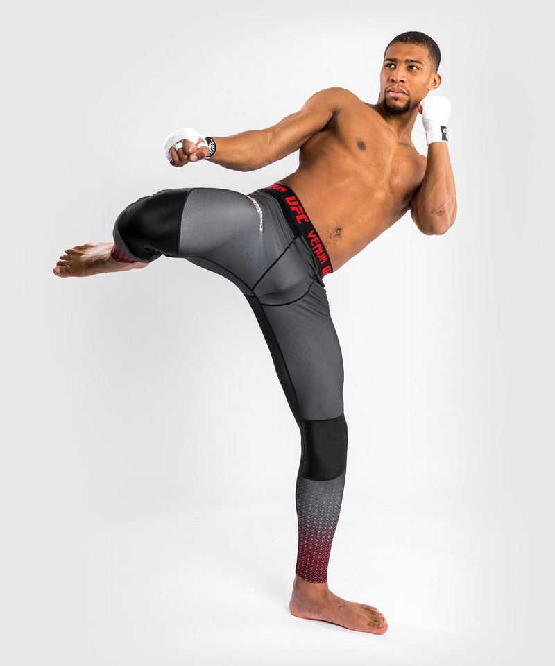 UFC UFC x VENUM Performance Institute Sport Leggings Gamaschen Schwarz Rot