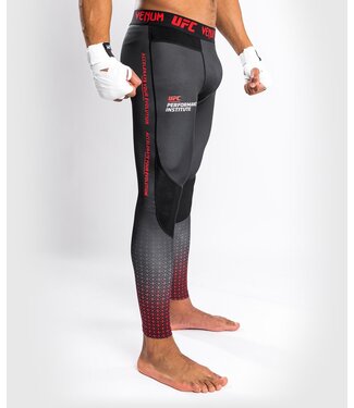 UFC UFC x VENUM Performance Institute Sports Leggings Spats Black Red