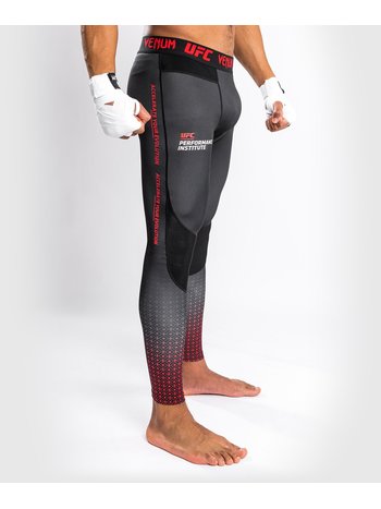 UFC | Venum UFC x VENUM Performance Institute Sport Leggings Gamaschen Schwarz Rot