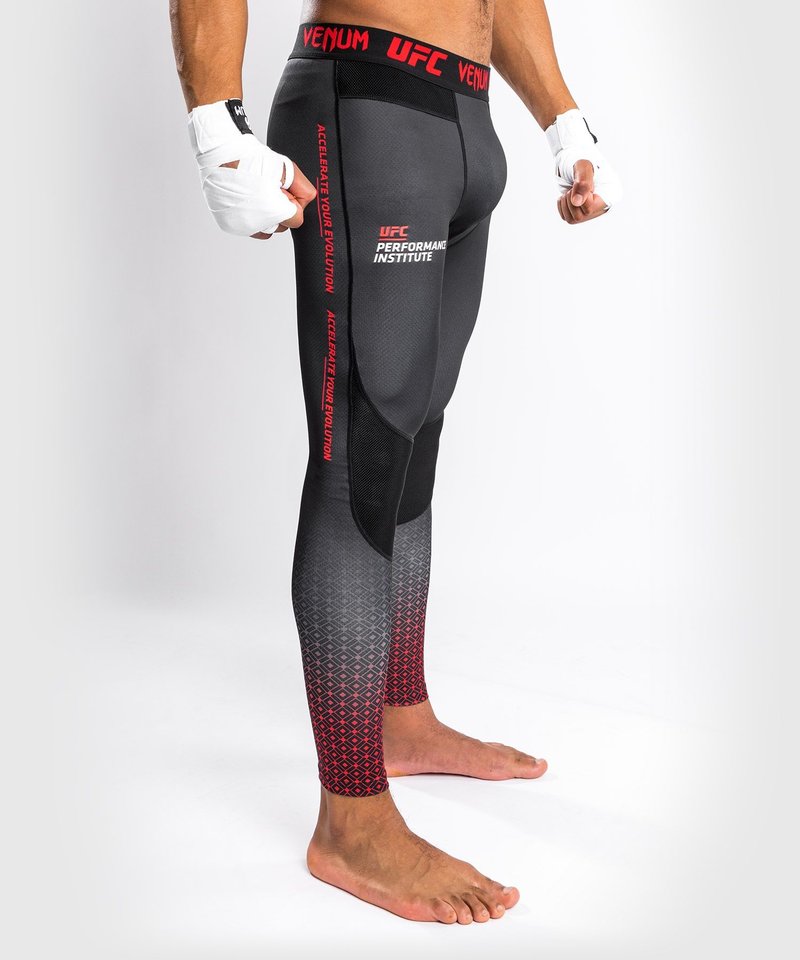 UFC UFC x VENUM Performance Institute Sport Leggings Gamaschen Schwarz Rot