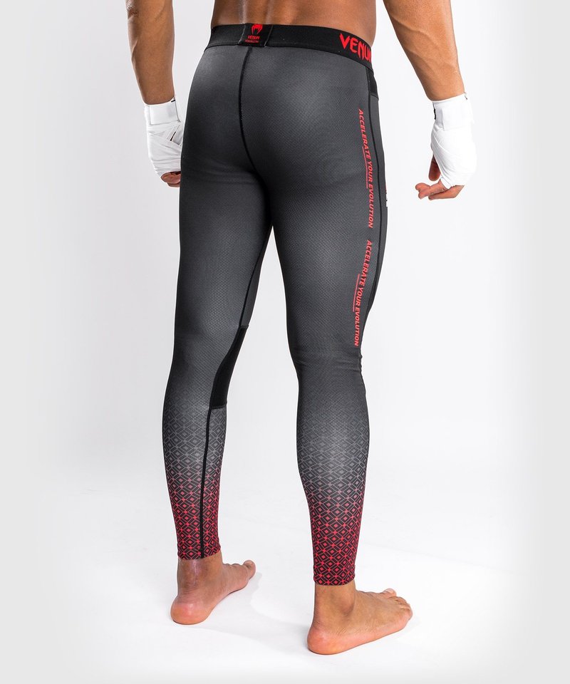 UFC UFC x VENUM Performance Institute Sport Leggings Gamaschen Schwarz Rot