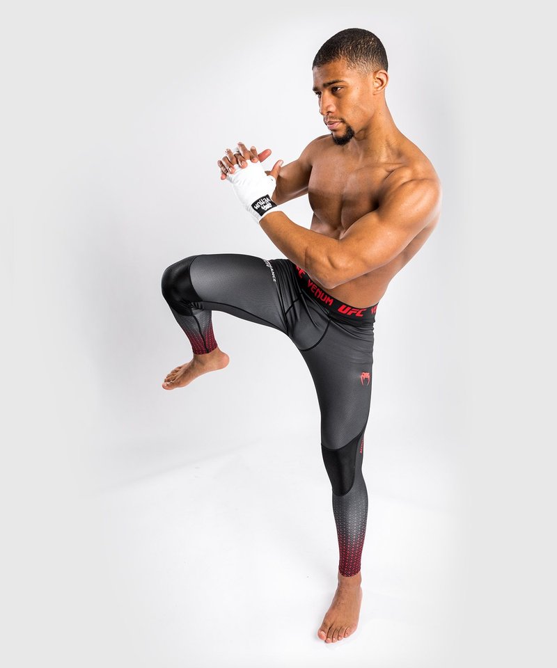 UFC UFC x VENUM Performance Institute Sport Leggings Gamaschen Schwarz Rot