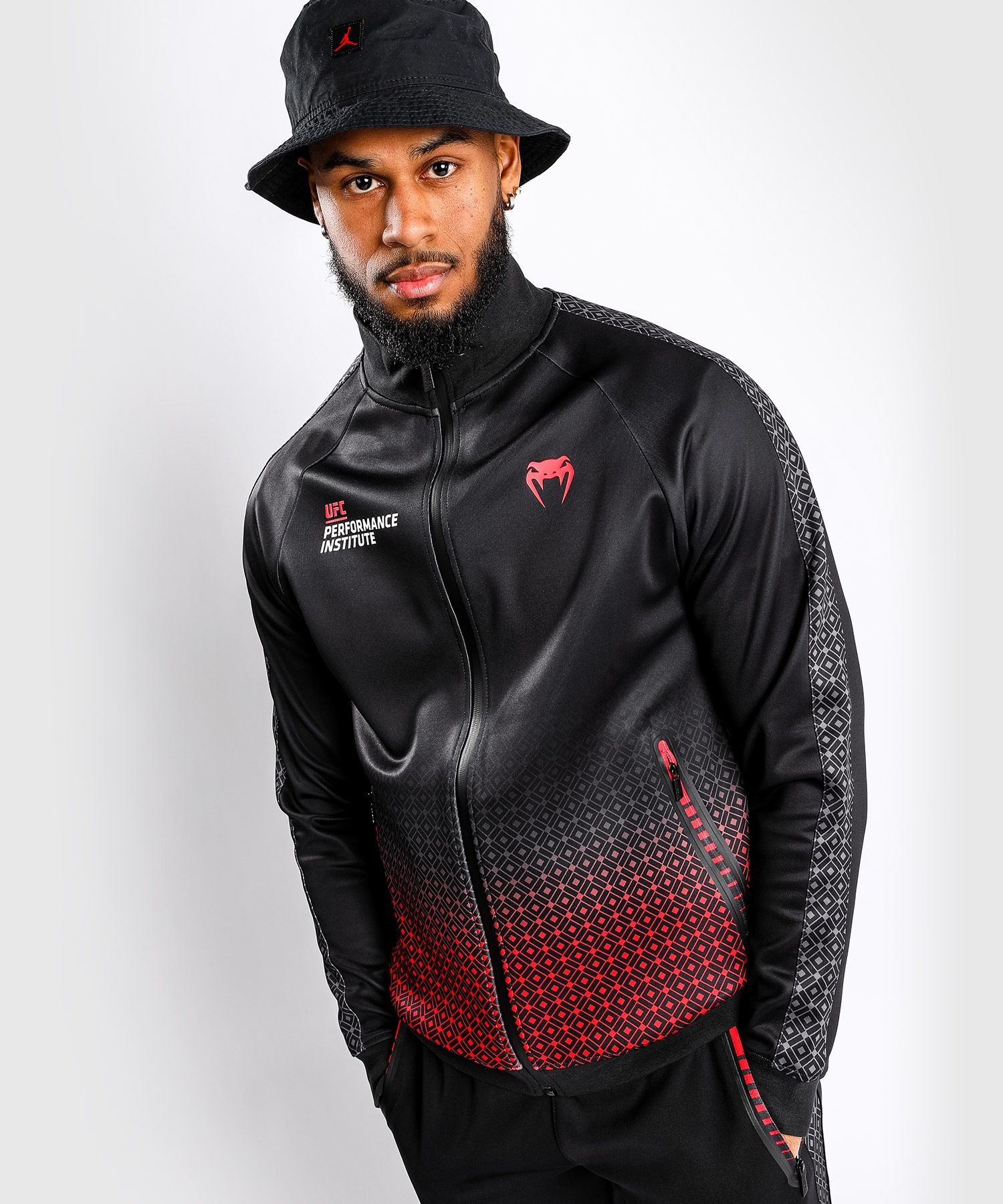 UFC x VENUM Performance Institute Track Jacket Black Red