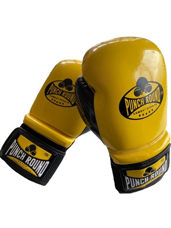 PunchR™  Punch Round Boxing Gloves Yellow Black