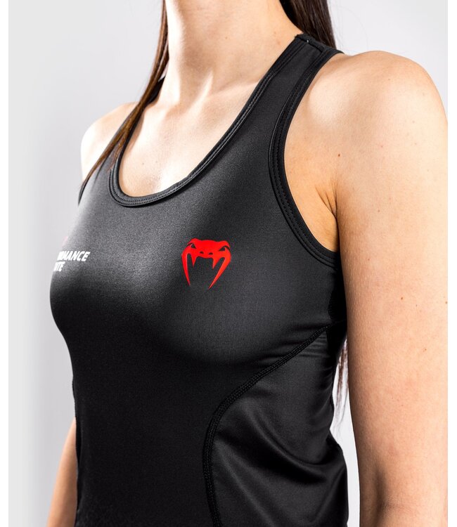 UFC Venum Dry Tech Performance Institute Tank Top Women Black Red