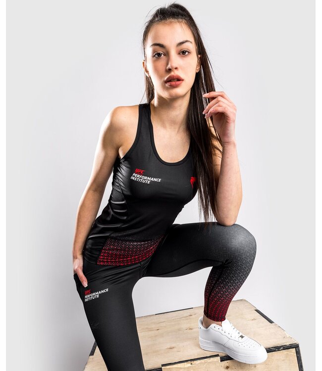 UFC UFC Venum Dry Tech Performance Institute Tanktop Dames Zwart Rood