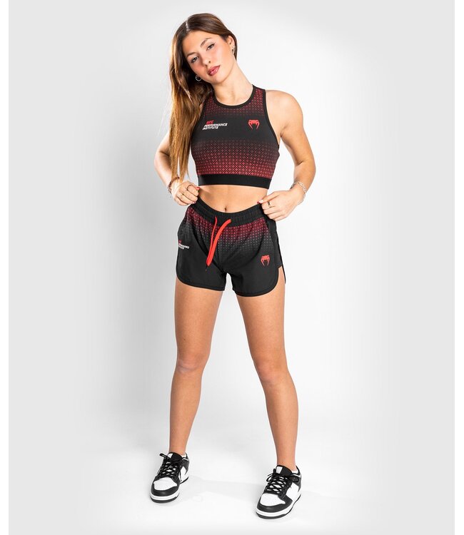 UFC Venum Performance Institute Trainingshose Damen Schwarz Rot