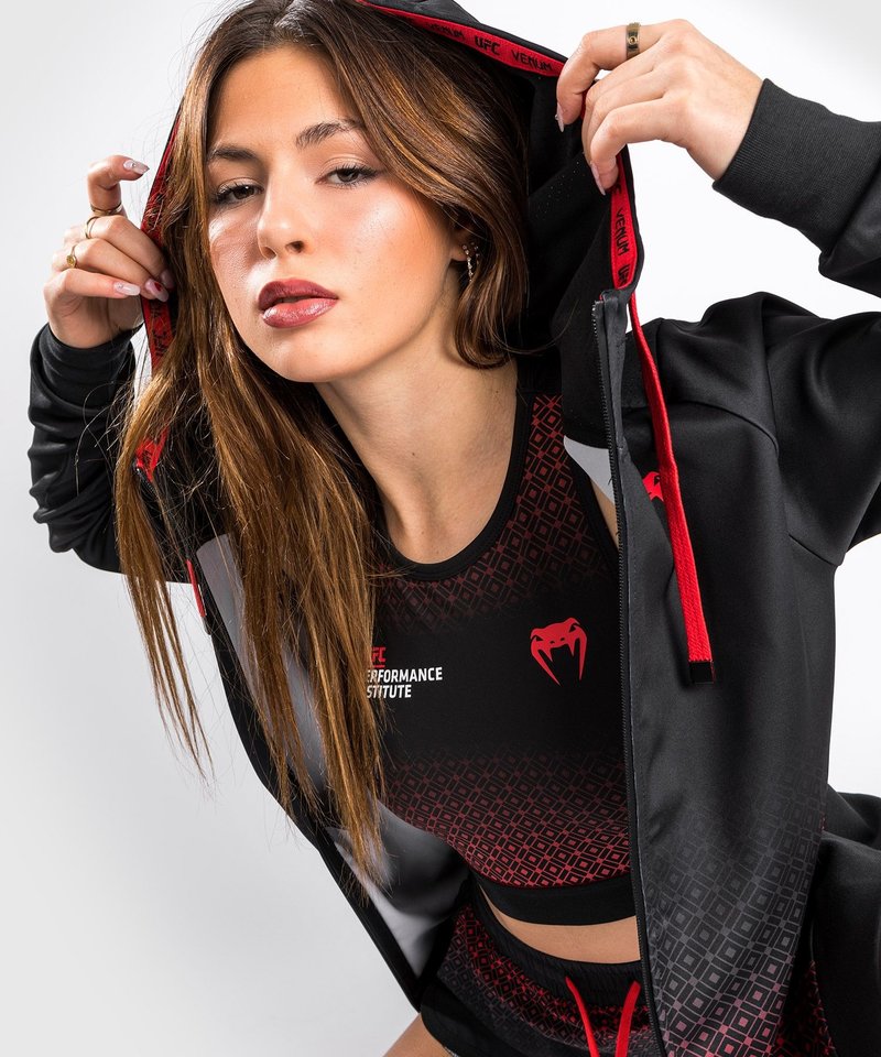 UFC | Venum UFC Venum Performance Institute Hoodie Women Black Red