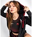 UFC Venum Performance Institute Hoodie Damen Schwarz Rot