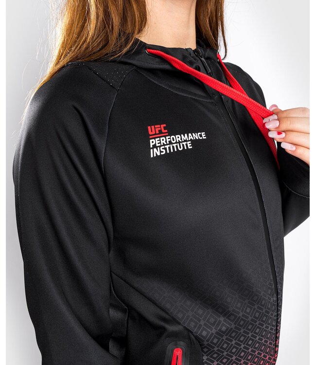 UFC Venum Performance Institute Hoodie Damen Schwarz Rot