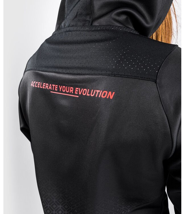 UFC Venum Performance Institute Hoodie Dames Zwart Rood