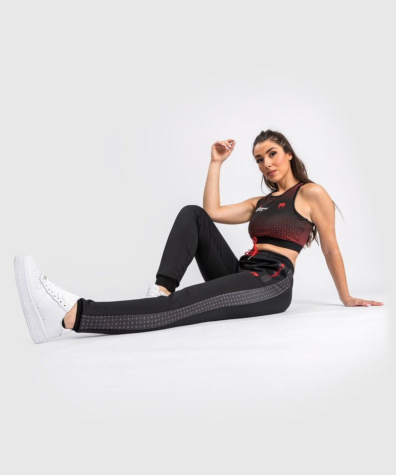 UFC | Venum UFC Venum Performance Institute Jogging Hose Damen Schwarz Rot