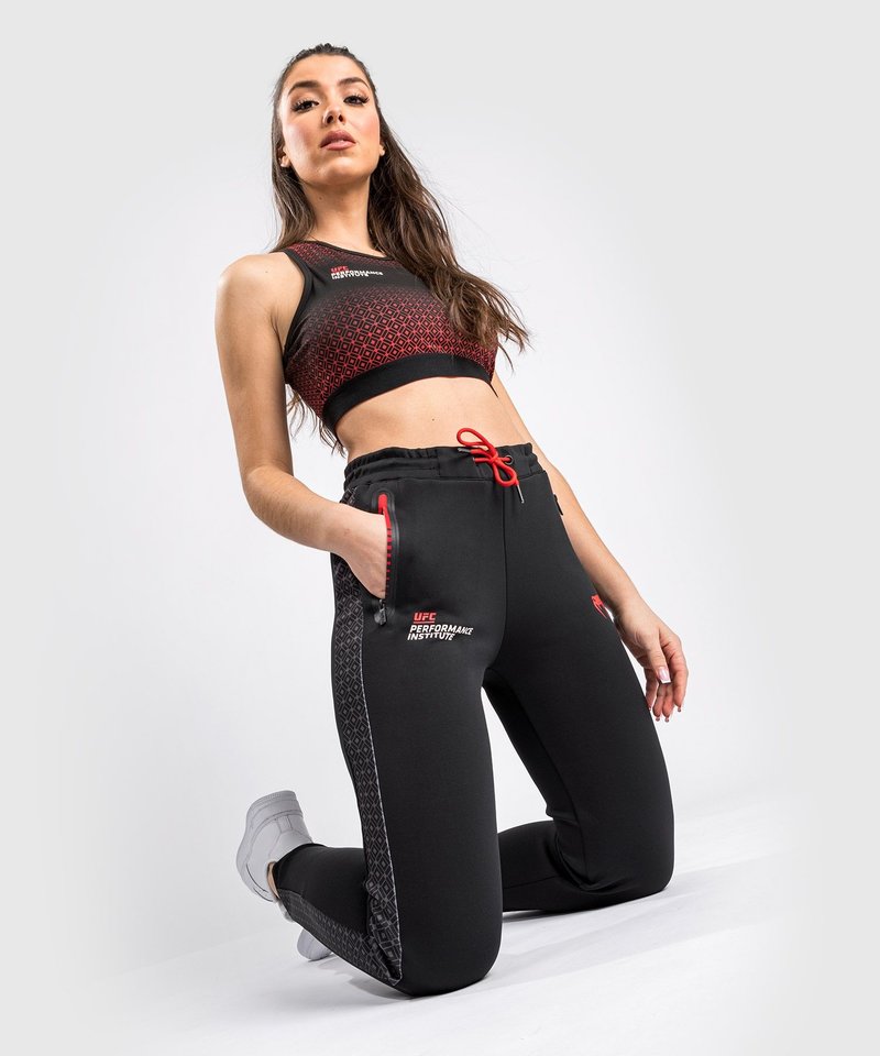 UFC UFC Venum Performance Institute Joggingbroek Dames Zwart Rood