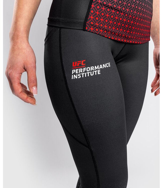 UFC Venum Performance Institute Sportlegging Dames Zwart Rood