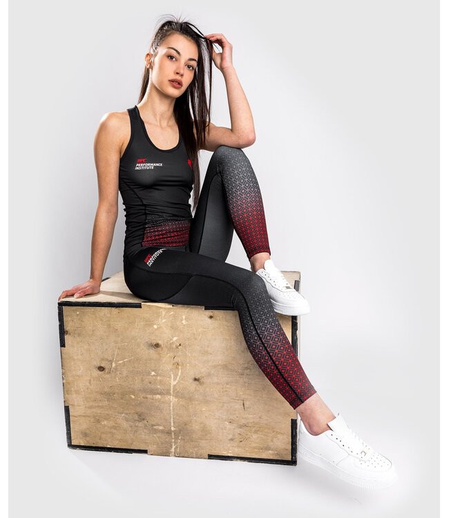 UFC Venum Performance Institute Sportlegging Dames Zwart Rood