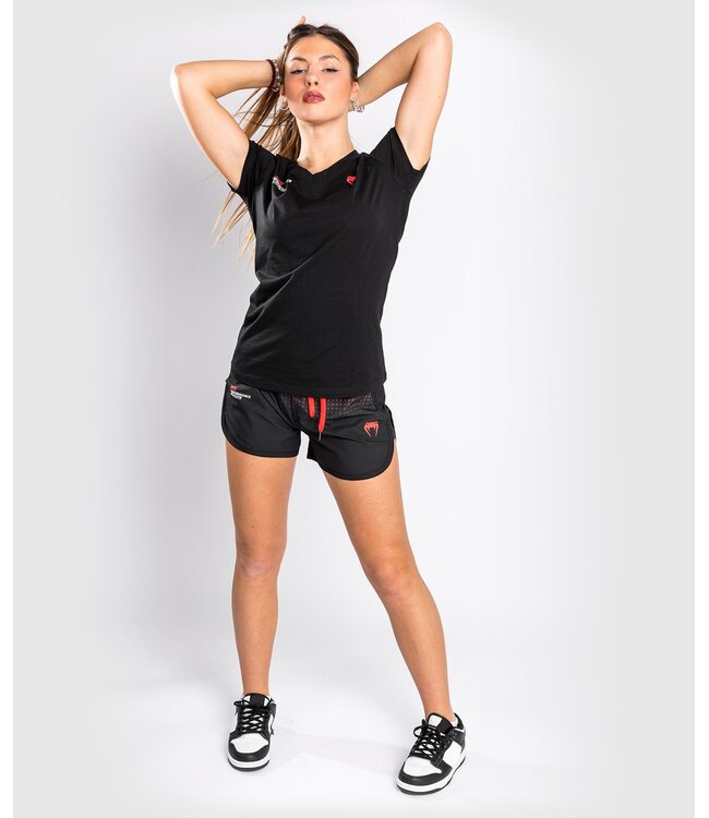 UFC Venum Performance Institute T-Shirt Damen Schwarz