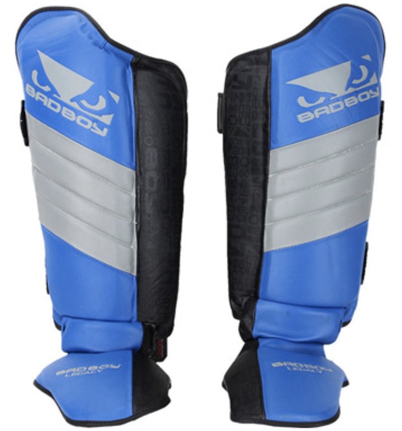 Bad Boy Bad Boy Legacy Muay Thai Shin Guards Black Blue Grey