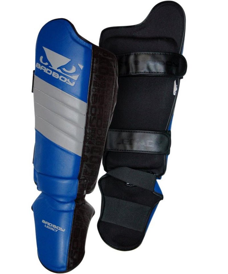 Bad Boy Bad Boy Legacy Muay Thai Shin Guards Black Blue Grey