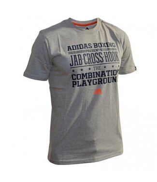 Adidas Adidas Graphic T-Shirt Jab-Cross-Hook Grijs